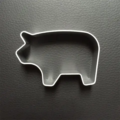1 Stück Schweineform Aluminiumlegierung Ausstecher Kuchen Kekse Form Tier Metallschneider Ausstechen