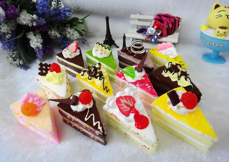 12pcs/lot Artificial Fake Cake Simulation Food Home Wedding Photography Decoration Craft Kids Pretend Play Kitchen s