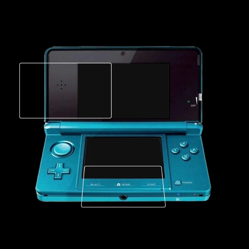 2017 โปรโมชั่นใหม่ล้างด้านบน + ด้านล่างหน้าจอ LCD หน้าจอสำหรับ Nintendo สำหรับ 3DS XL LL