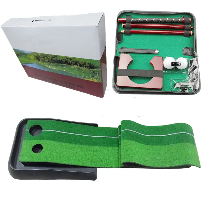 B&G new design ABS plastic base golf putting trainer set