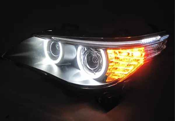 2x Xenon 6000K White LED Module Eyelid Eyebrow Mod For BMW E60 LCI 5 Series 2008-2010 528i 535i 550i M5Drl Daytime running light