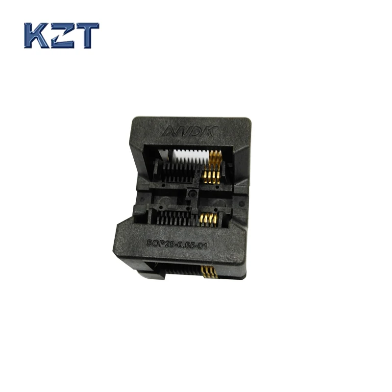 

TSSOP8 SSOP8 Burn in Socket Test Socket Pitch 0.65mm IC Body Width 4.4mm 173mil Adapter Open Top style for programming burn-in