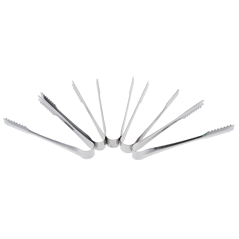 1/5pcs zucchero di ghiaccio buffer in acciaio pinze festa di nozze Candy Buffet Bar utensili da cucina per la casa strumenti per barbecue all'aperto portatili