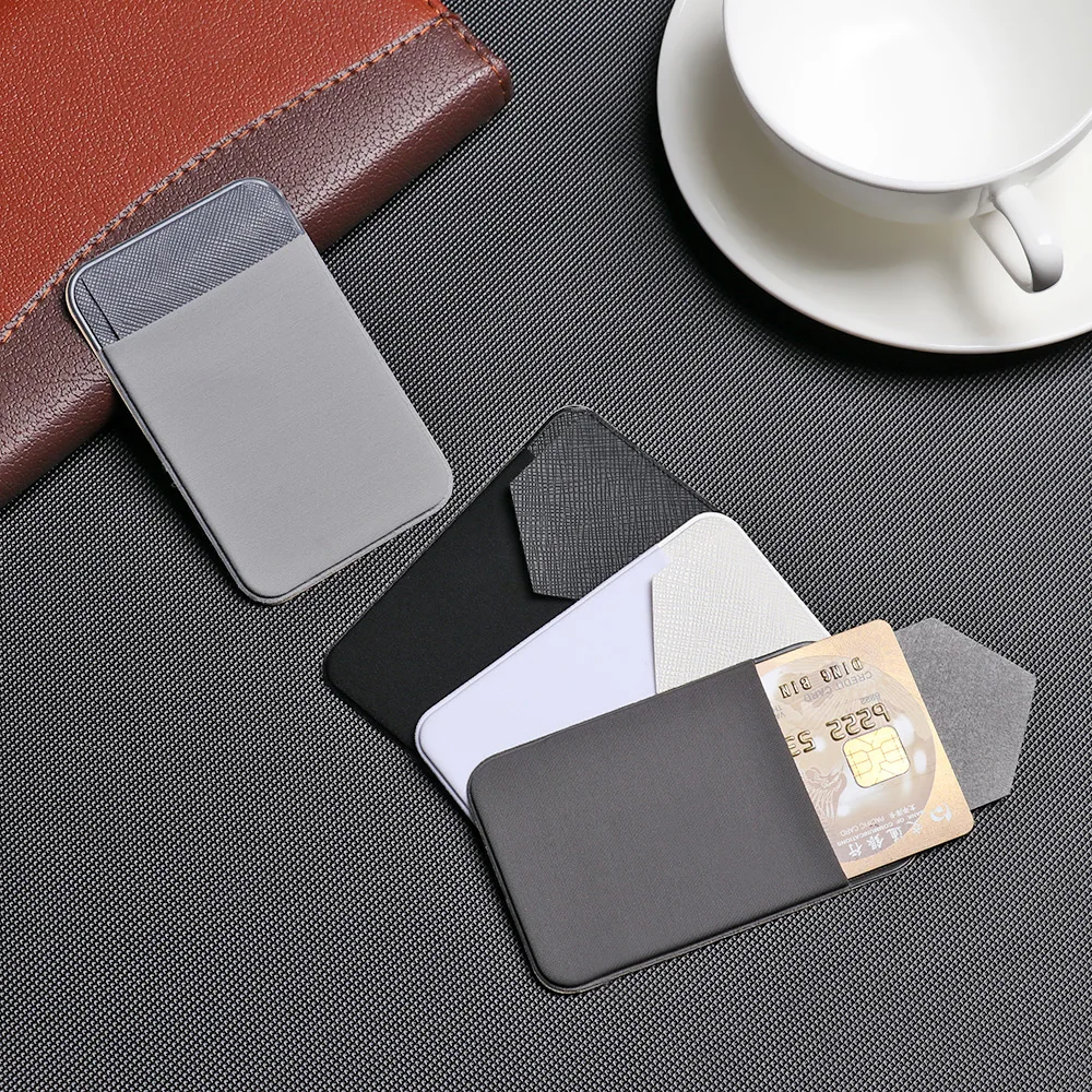 New Cellphone Card Holder Stick-on Wallet Phone Wallet Case Elastic Adhesive Wallet Universal Cellphone Wallet Phone Pocket