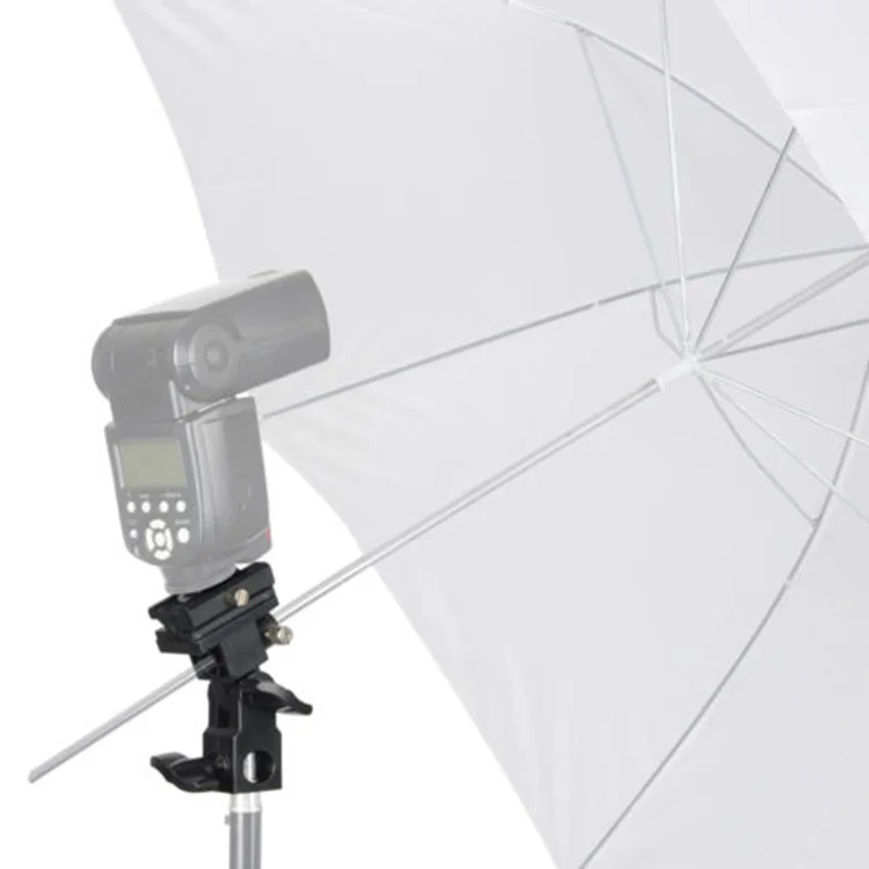 B型フラッシュホットシューマウントアダプタトリガー傘ホルダースイベルライトがブラケットスタンド標準靴マウントライト