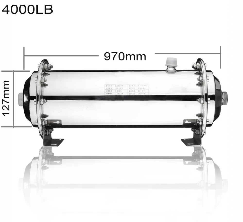 4000L/H Undersink Ultra เครื่องกรองน้ำ/TAP Water FILTER/wholehouse น้ำ 0.01 MICRON UF เมมเบรน (diameter127mm)