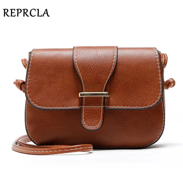 REPRCLA nowa przyjazd kobiet torby mały torebka Vintage na ramię Pu skórzane kobiety Messenger torby Crossbody projektant torebka damska