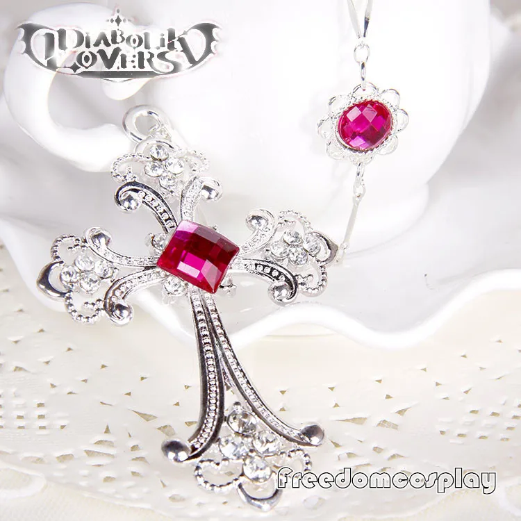 Diabolik Lovers Yui Komori Cosplay necklace and headwear hairpin