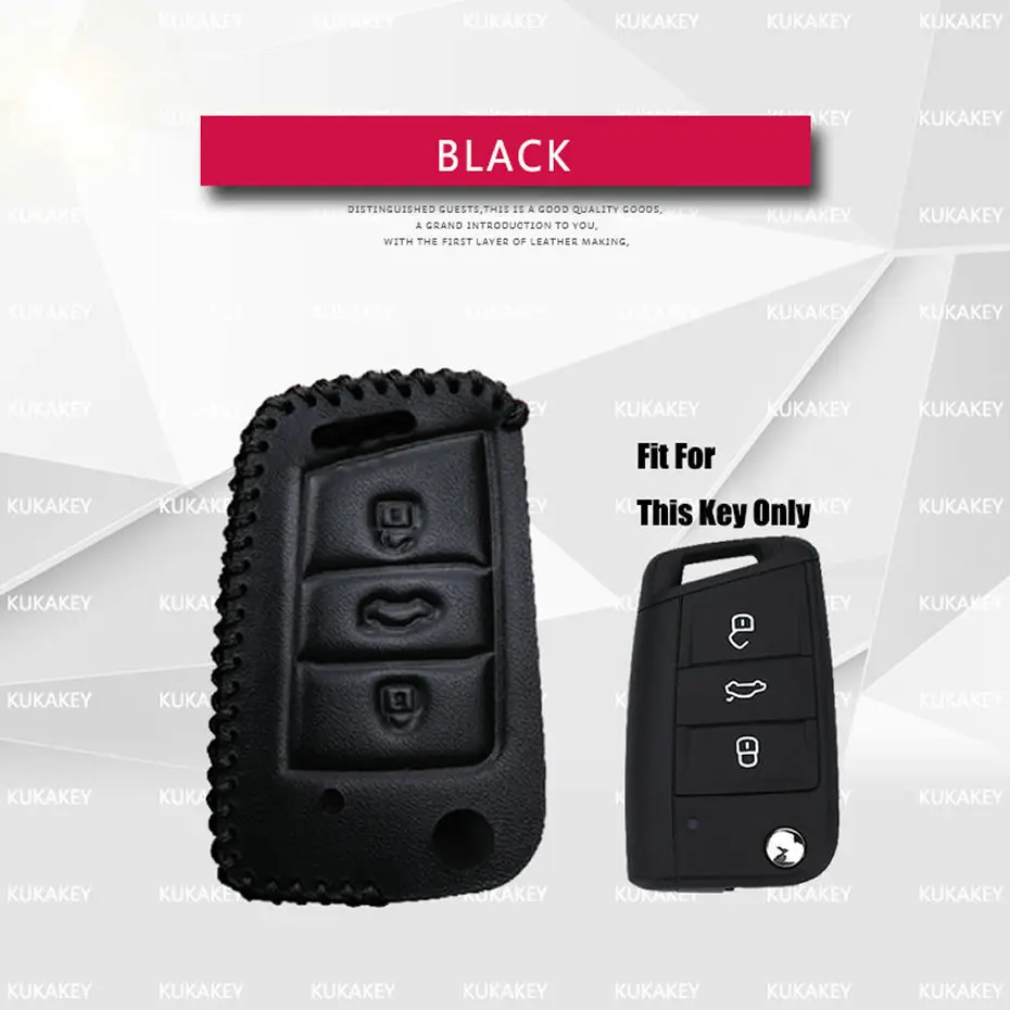 Leather Car Key Cover Case For Volkswagen Golf 7 Bora Jetta Polo Passat Bettle Tiguan B5 B6 MK5 MK6 MK7 Maggiolino Car Styling