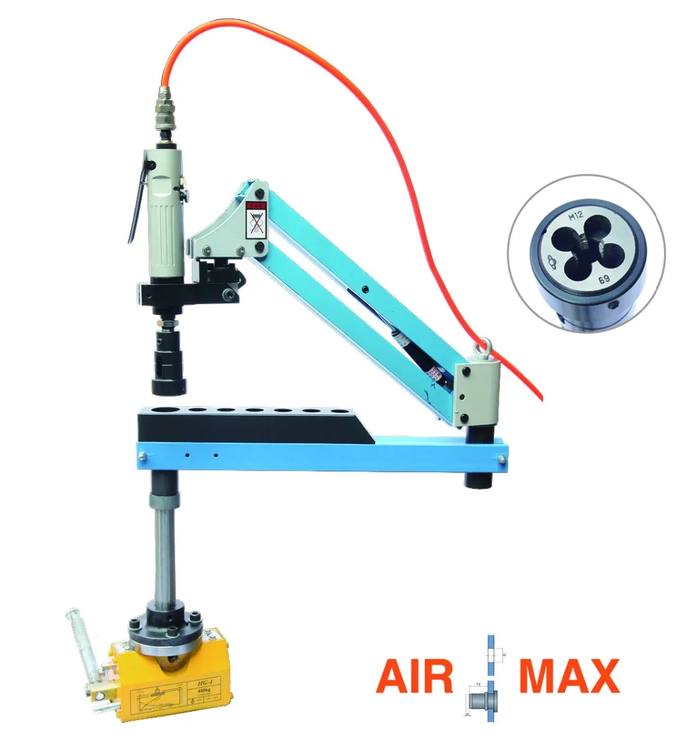 M4-M12 Pneumatic Tapping Machine with ARM, with air filter regular (not include the customs tax)