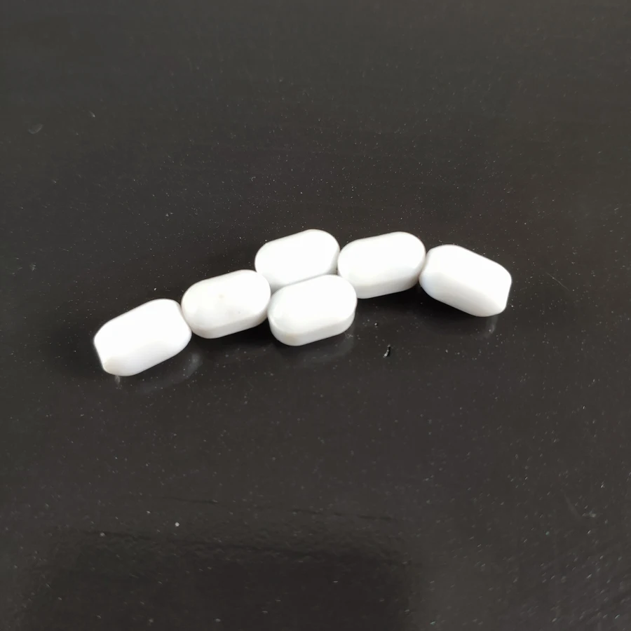

C3x6mm 10pcs PTFE Magnetic Stirrer Mixer Stir Bars PTFE Stirring Bars White Spin Bars Without Pivot Ring