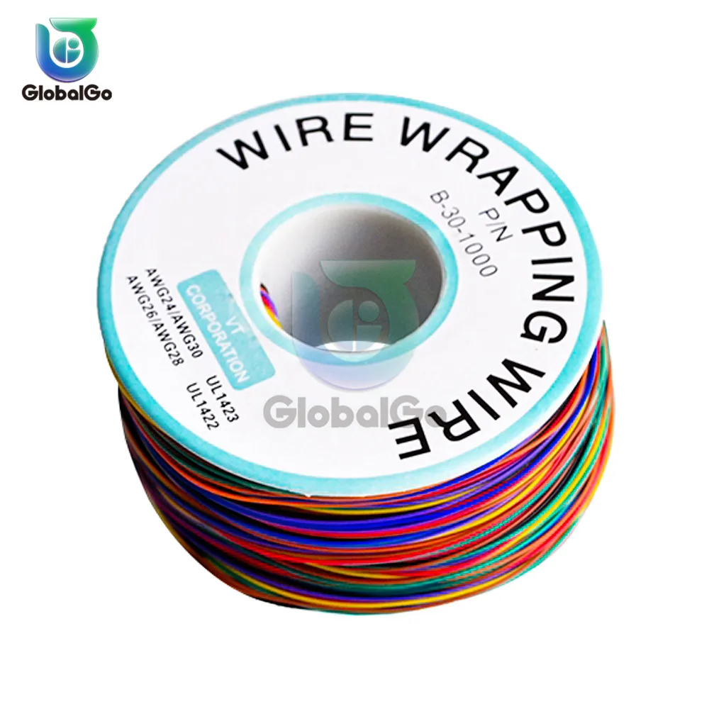 B-30-1000 280m Electronic Conductor Wire Connector 30AWG Wrapping Wire Tin Plated Copper Cable Breadboard Jumper Line