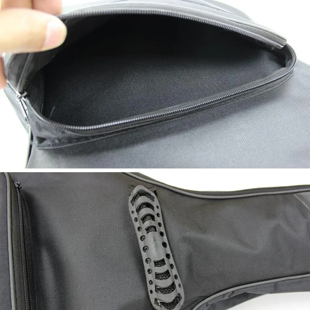 Fashion Waterproof Guitar Case Double Strap Padded Black Guitar Case Backpack Shoulder Strap Classical Guitar Bag for 38-41Inch