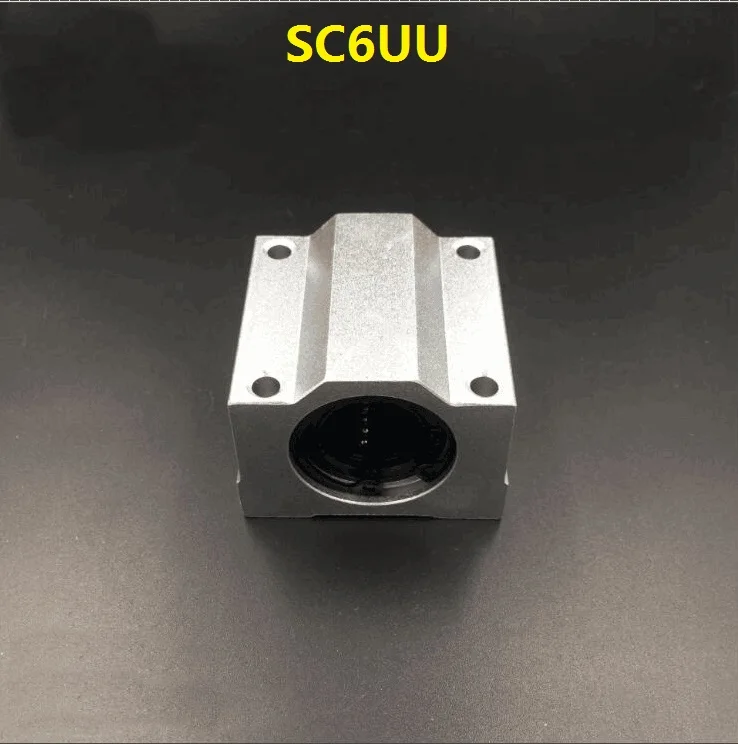 

50pcs/lot SC6UU SCS6UU 6mm linear case unit SMA6UU linear guide shaft linear Ball Bearing Slide Block for cnc router 3D printer