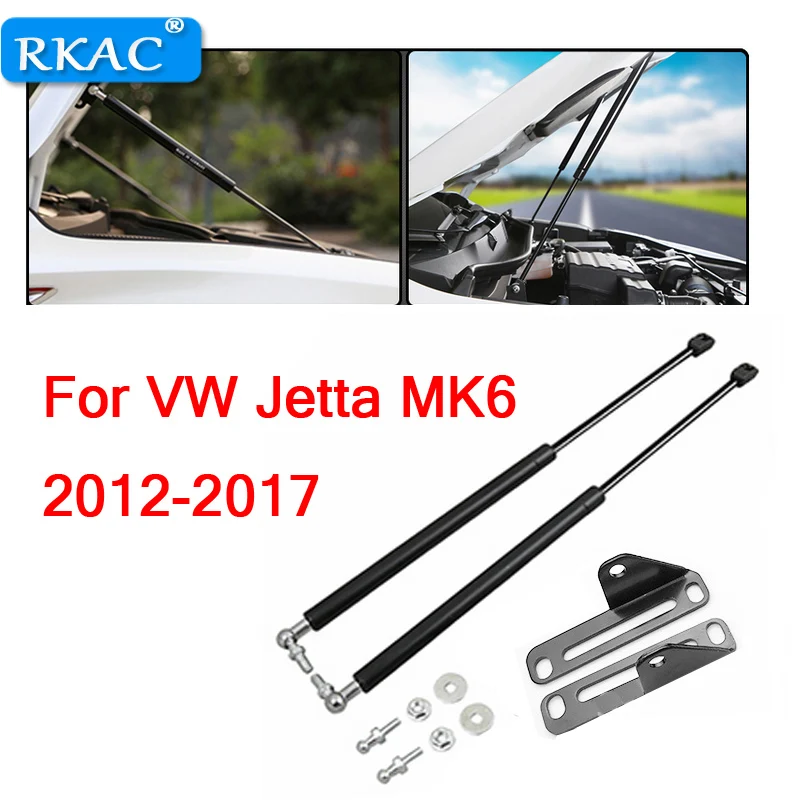 RKAC for 2012-2017 vw jetta mk6 front hood Engine cover supporting Hydraulic rod Strut spring shock Bars bracket