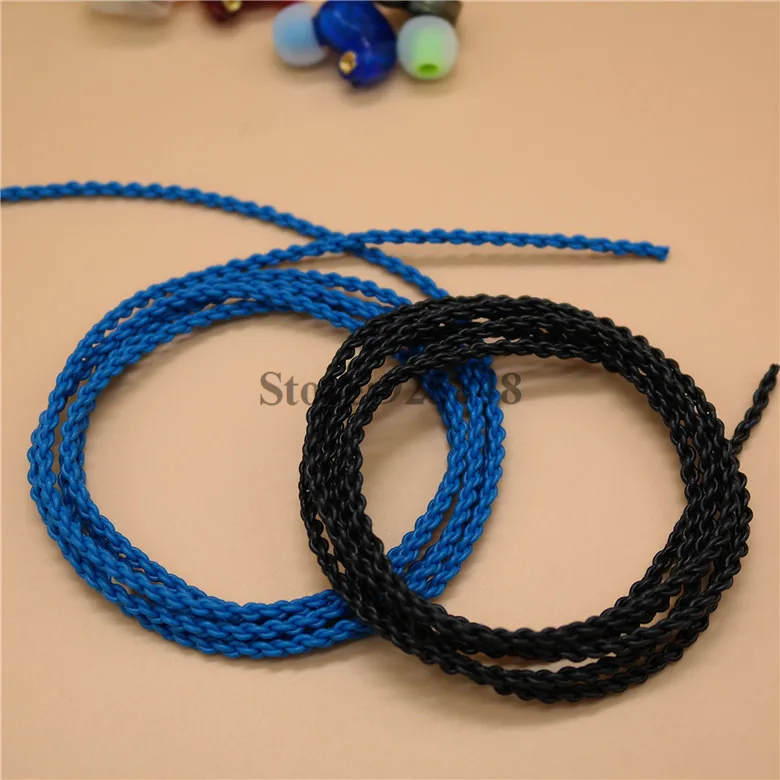 DIY earphone wire flexible oxygen-free copper braided fever line high quality TPE twist line 10pcs(price is just for wire core)