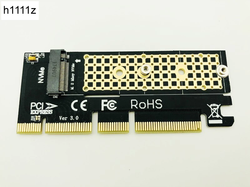 

PCI-Express PCIE 3.0 X4 to M2 SSD NVME Adapter Card M Key Interface NVME SSD M2 PCI-E Riser Card for 2230 2242 2260 2280 M.2 SSD