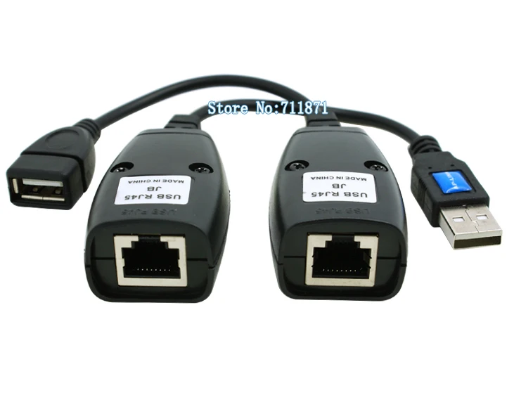 Cable de red extensor USB cable Ethernet conectar macho a hembra cable de extensión USB línea de red RJ45 conector de extensión USB2.0