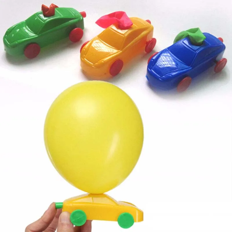 1/5/10PCS New DIY Balloon Car Kids Science Experiment Toys Students Toys DIY Ballon Car Build Kit Toy NSV775  Educational Funny