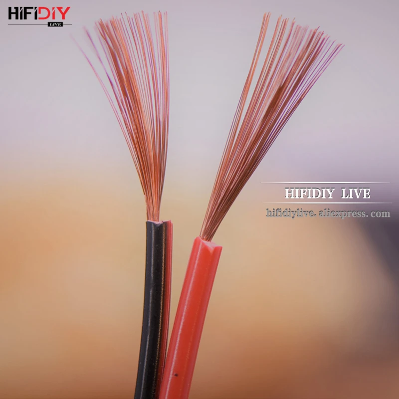 HIFIDIY LIVE Speakers loudspeaker Wire Cable Audio line Cable DIY HIFI Fancier OFC Pure Oxygen-Free Copper 0.75 1.0 1.5mm Core