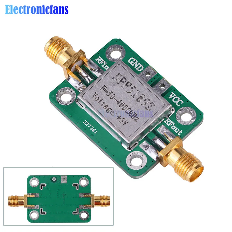 SPF5189 RF Low Noise Amplifier Signal Receiver Module Shield Board LNA 50-4000MHz NF=0.6dB for arduino diy kit