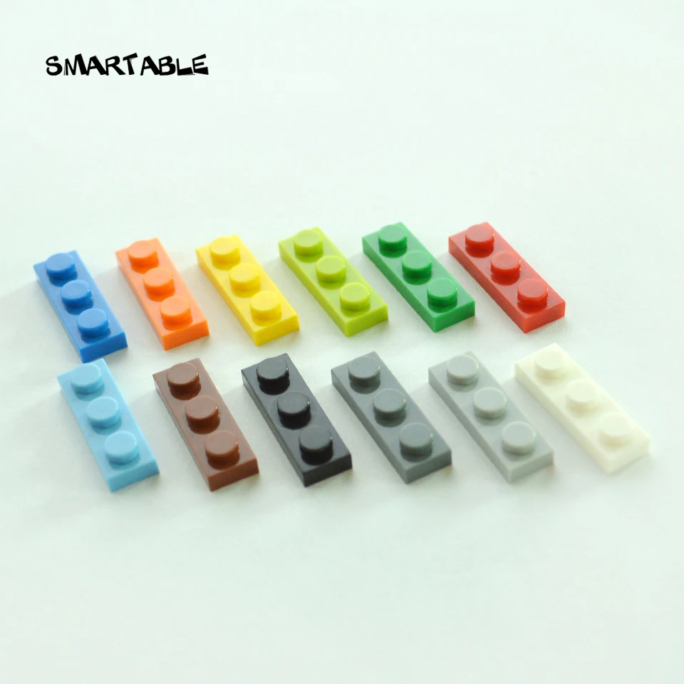 

Smartable Bulk Plate 1X3 Building Blocks Parts LOGO DIY Creative Toys For Kids Compatible 3623 gift Toys 960pcs/lot