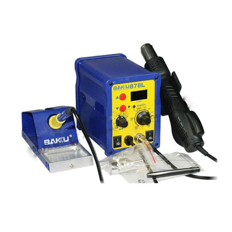 

BK-878L2 Led Digital Display SMD Brushless Hot Air Rework Station + Soldering Iron And Heat Gun For Cell Phone Repair