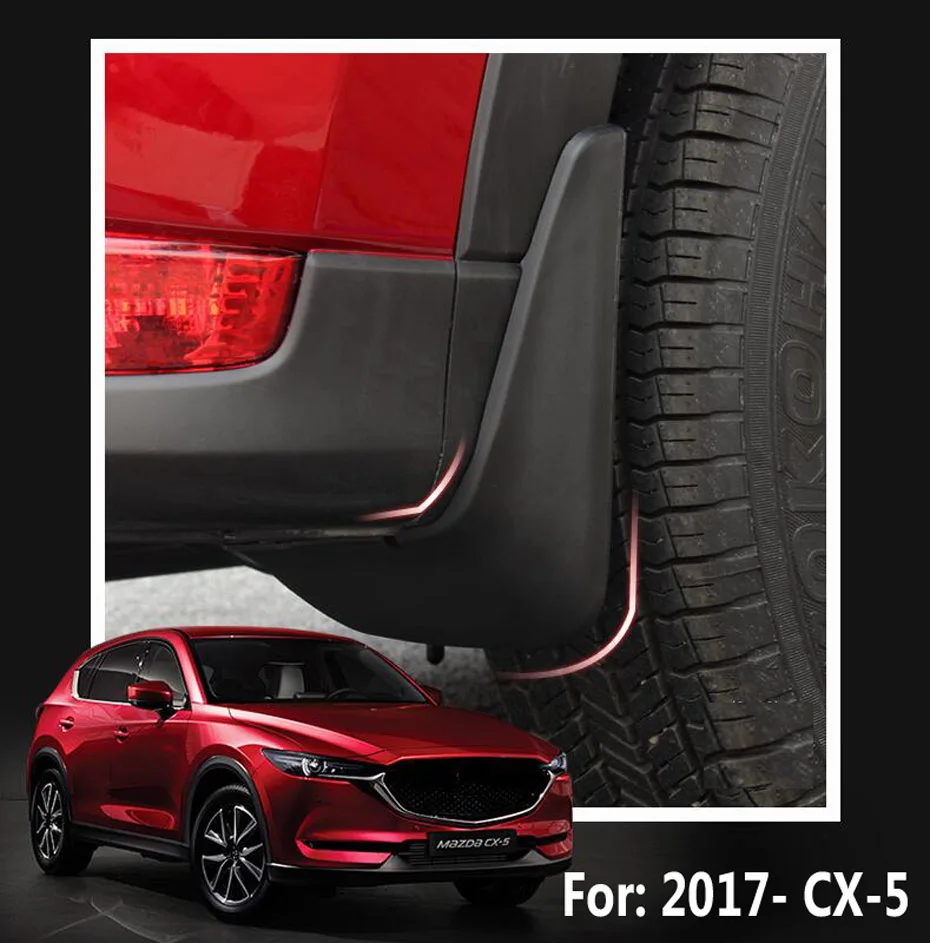 For Mazda CX5 CX-5 2020 2021 2019 2018 2017 Car Accessories Front Rear Mud Flap Mudguards Scuff Plate Guard Splash Styling