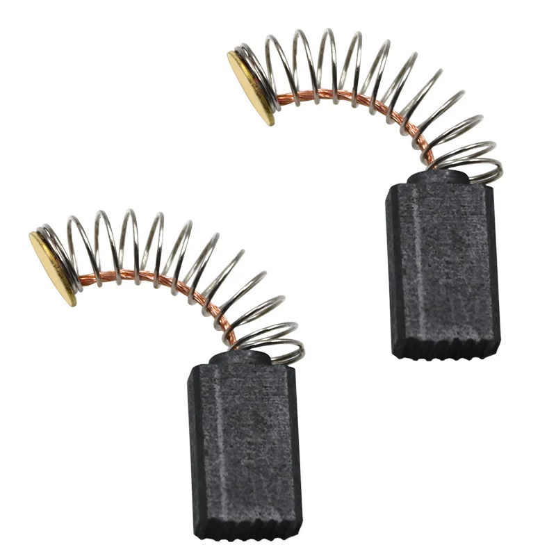 10 pezzi Mini trapano elettrico smerigliatrice sostituzione spazzole di carbone pezzi di ricambio per motori elettrici strumento rotante 5x8x12.5mm