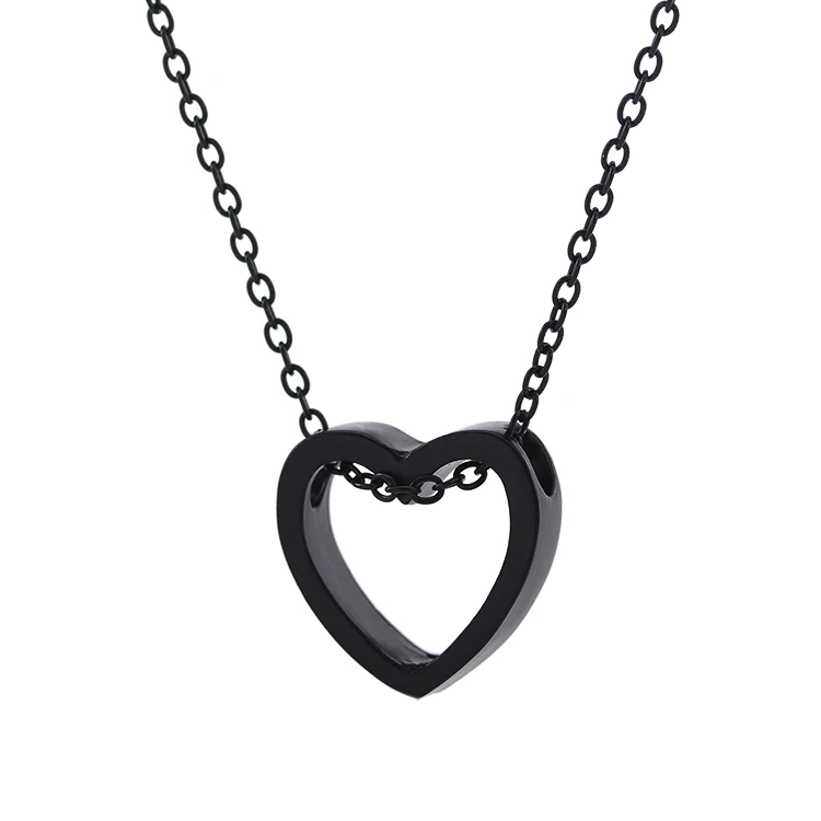 Tiny Heart Necklace For Women Stainless Steel Heart Shape Pendant Necklace Gift Ethnic Bohemian Choker Necklace Drop Shipping