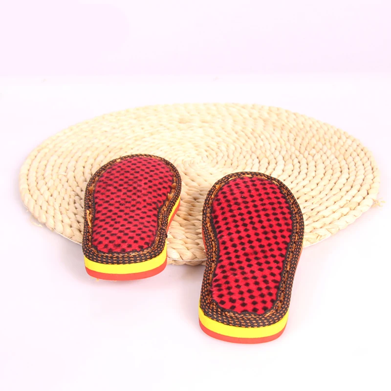 Diy Hand Knitting Materials Slippers Sole Children Gum Rubber Outsole Crochet Needles Indoor Slippers For Boys Girls Baby