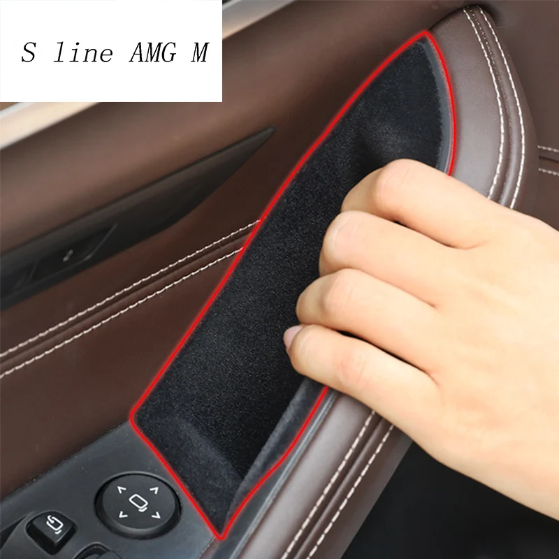 Car styling For BMW 5 series G30 G38 2018 Plastic Car Door Storage Box Phone Tray cover Interior Auto Accessories