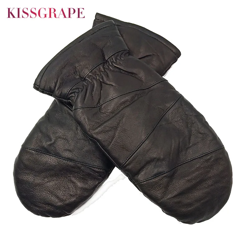 Men Motorcycle Gloves 2022 Winter Male Outdoor Warm Gloves Waterproof Sports Men's Outdoor Thermal Real Sheep Leather Guantes