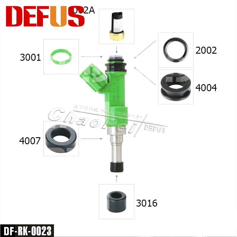 Wholesale 50 Pcs/bag 6 Bags Fuel Injector Filter O-ring Plastic Cap Seal Auto Part For Repair 23250-37010 23250-75100 232500c020