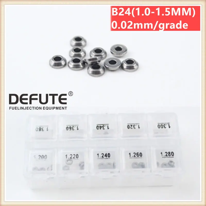 

Регулировочные прокладки Common Rail B24, комплект прокладок для ремонта калибровки автомобильных дизельных форсунок B24, регулировочная прокладка B24