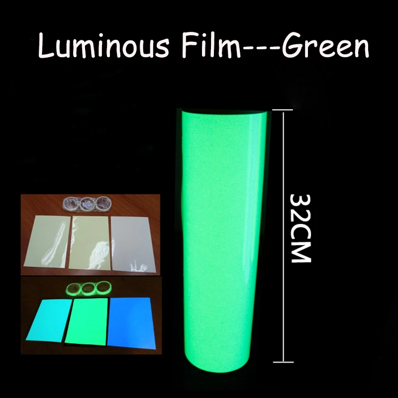 A4 Size Film for Green or Blue Light High Quality Brightness Luminous  Fluorescent Sticker