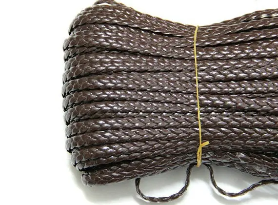 

50yards of 5mm Soft Braid Faux Leather String,Braid Faux Leather Suede Cord,Leather Cord,weave Cord,jewelry findings