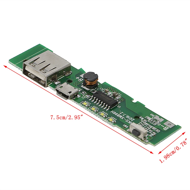 5V 1A USB Power Bank Charger Module 18650 Battery Charging Circuit Board Step Up Boost Power Module for Xiaomi Power Bank DIY