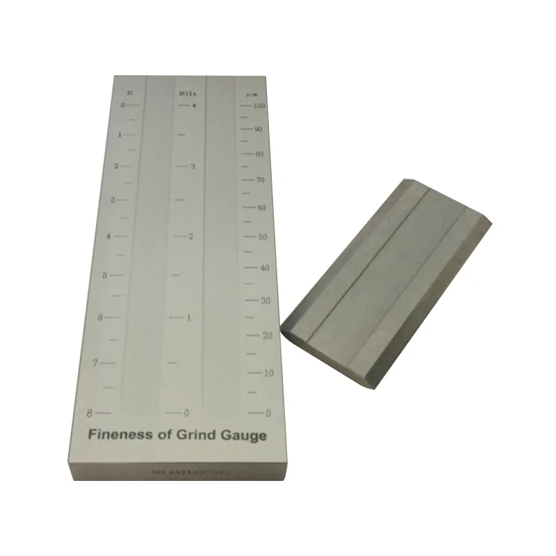 Double Groove Fineness of Grind Gauge BGD 242 Stainless Steel Hegman Grindometer Scraper 15 um 25um 50um 100um