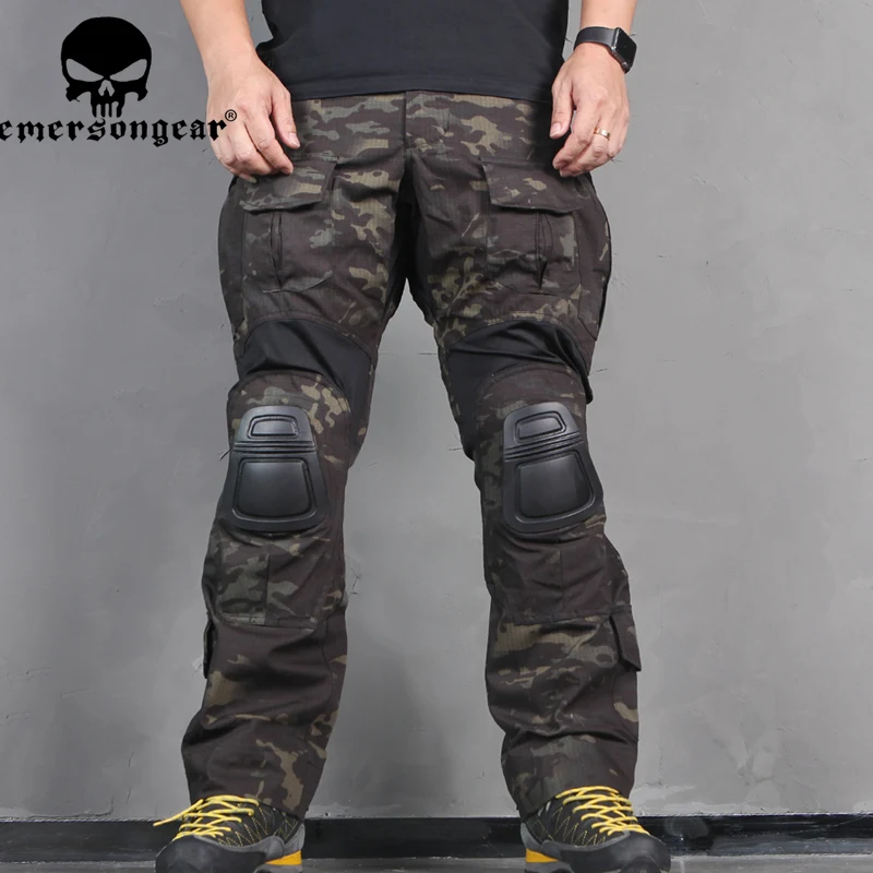 2018 NEW Emerson gear G3 Pants with knee pads Combat Tactical airsoft Pants   MCBK Crye  stretch stitching