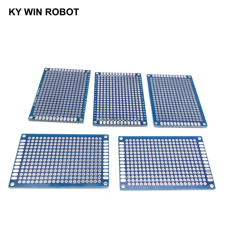 5pcs 4x6cm 40x60 mm Blue Double Side Prototype PCB Universal Printed Circuit Board Protoboard For Arduino