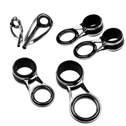 THKFISH 55pcs Fishing Rod Guides Top Tip Repair Set 2mm-18mm Spinning Ceramics Ring Fishing Rods Top Tips Replacement Kit