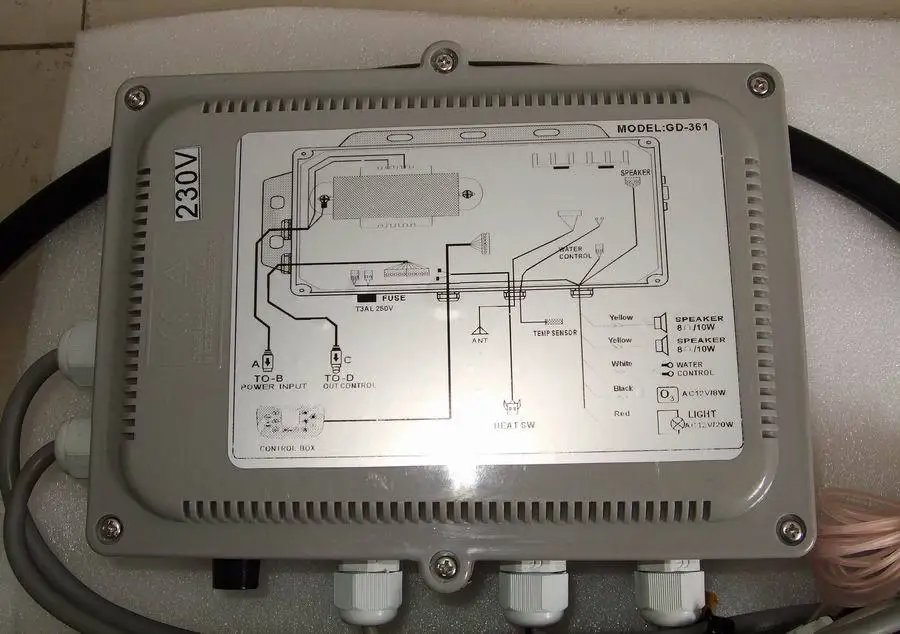 Imagem -04 - Modelo de Banheira Chinesa para Banheira Controlador de Banheira de Spa Gd361 Novo