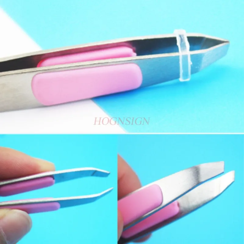 Augenbraue Werkzeuge Schönheit Augenbraue Pinzette Für Frauen Clip Falsche Wimpern Pinzette Edelstahl Zupfen Augenbrauen Werkzeug Gummi Make-Up