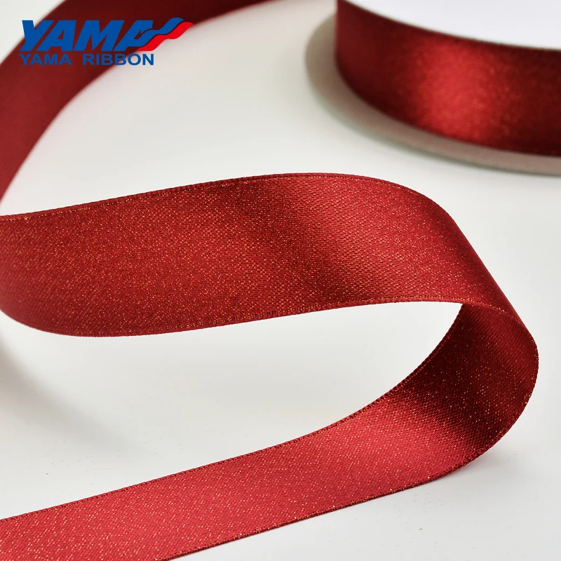 YAMA-Satin Ribbon for Party and Wedding, Rose Flowers Crafts Gifts, Gold Satin Ribbon, 19mm, 22mm, 25mm, 38mm, 3 \