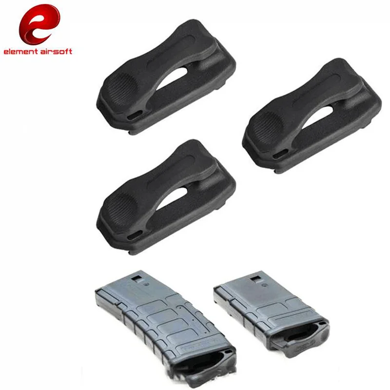 Element 3 Packs eMP Magazine Ranger Floorplate 45x5.56 for eM4 eP MAG Airsoft eMAG PUL PTS Picatinny Rail Accessories Black DE