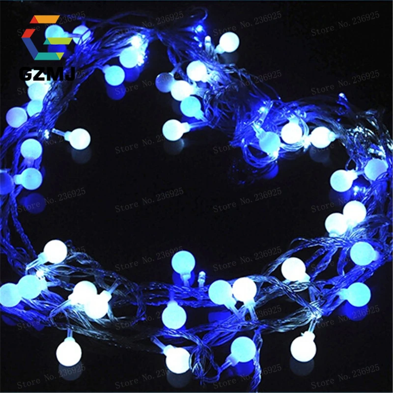 10m 80led luzes da corda à prova dwaterproof água ao ar livre pingente ano novo/natal natal weddingcurtain decorações férias luzes de fadas H-11