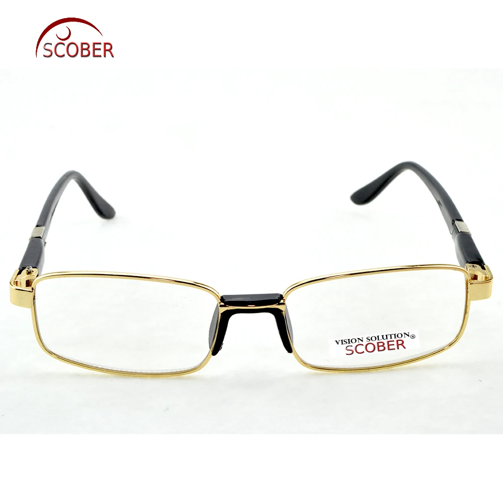 Comfortable One Nose Pads Readin Reading Glasses Luxury Gold High Quality Alloy + TR90 LEG  +0.5 +0.75 +1 TO +6
