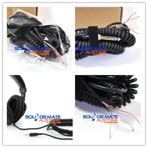 DIY Replacement Coiled Cable Cord Wire Plug For Beyerdynamic DT 220 770 880 990 Headphone Repair Part Headset