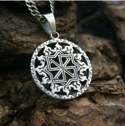 1 قطعة مجوهرات سلافية ، قلادة تميمة سلافية ، مولفينيت ، تعويذة ، رمز سلافي ، درع من السيئة ، قلادة رجالية نورس #4